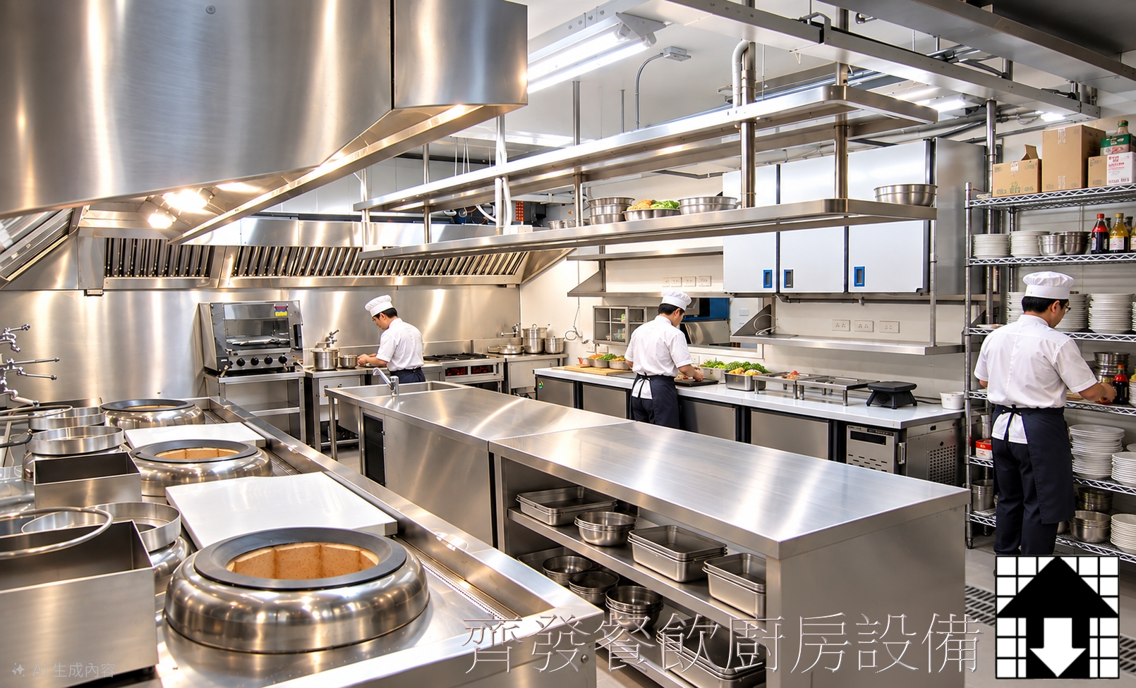 中式料理餐廳廚房